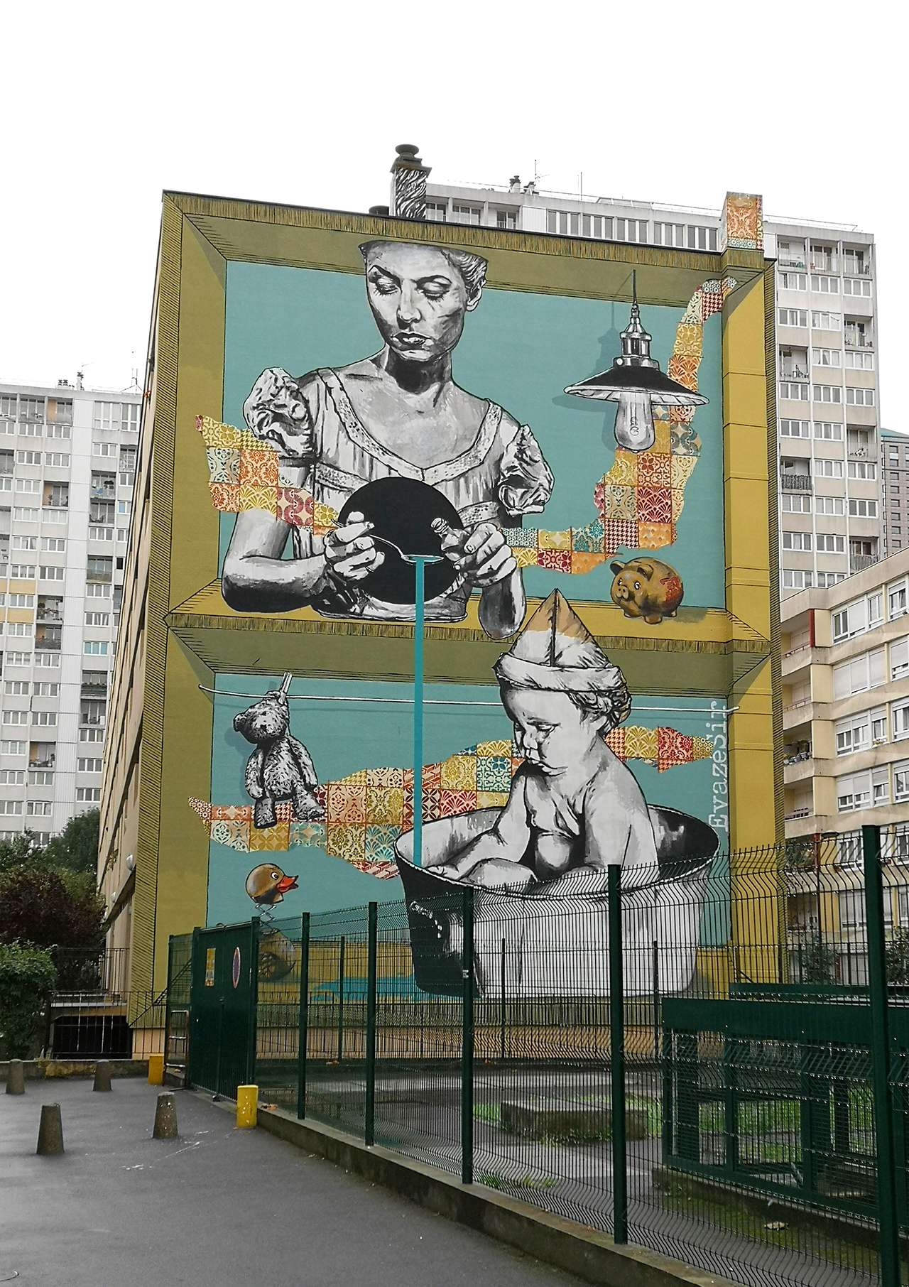 Evazesir - Fresque - Aubervilliers - 05-10-2019