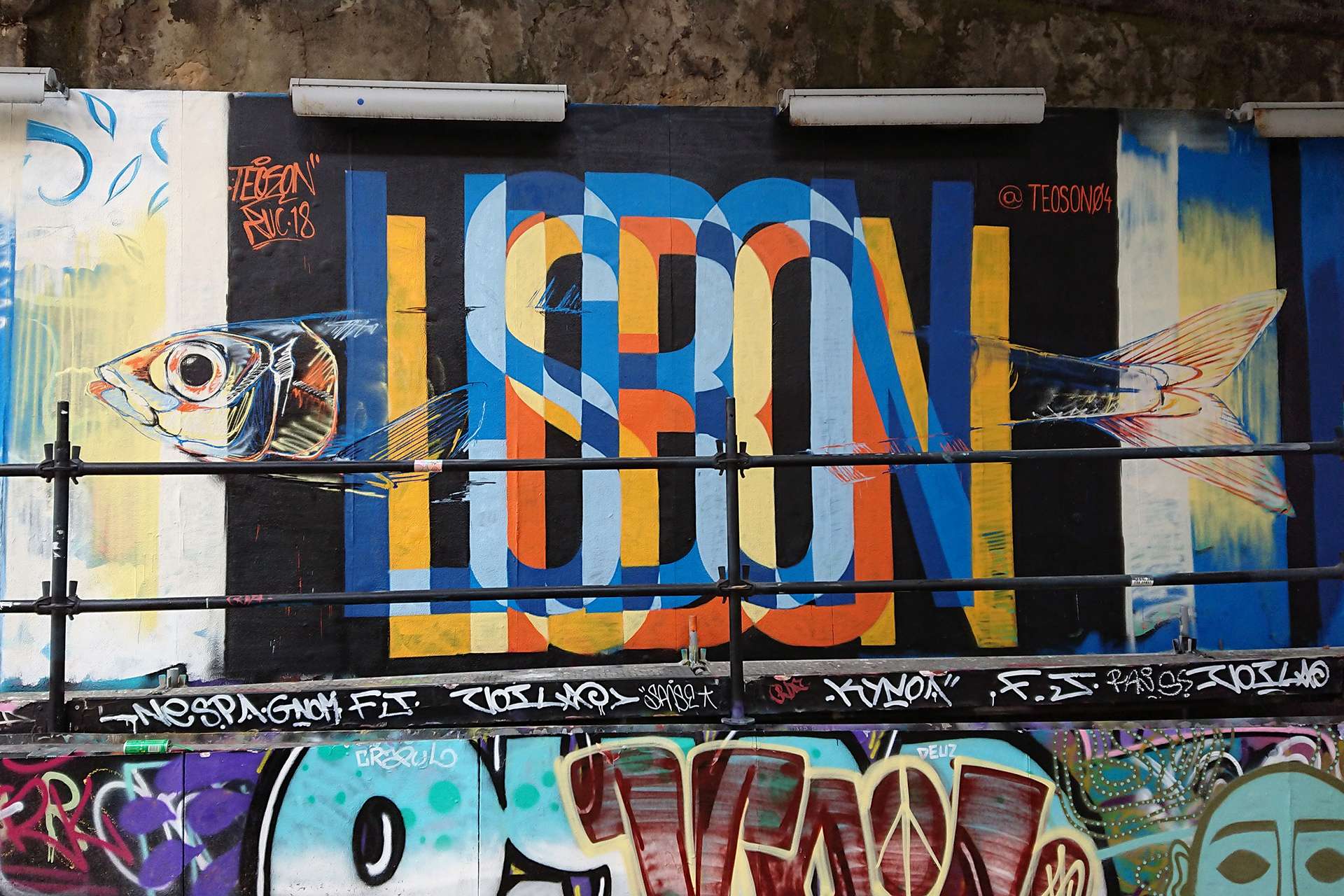 Teoson - Graffiti - Lisbonne - 07-2018